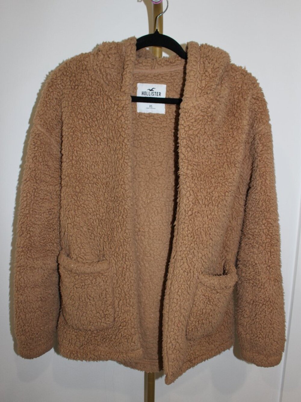Hollister Teddy Sherpa Jacket Size XS